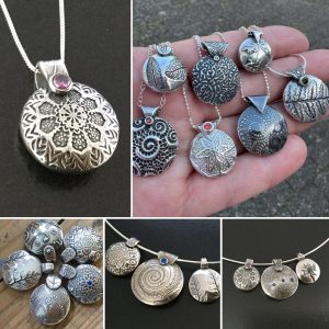 Silver Clay Workshop - Lentil Pendant with Flush Stone Setting (Grainne Reynolds) BG02Z4GLa