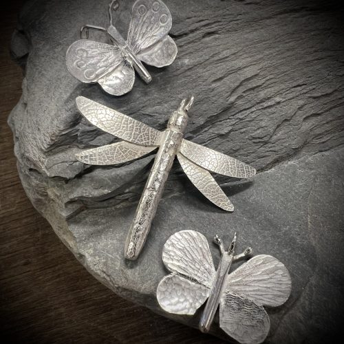 Inspired by Nature - Butterfly / Dragonfly Pendant (BF13W6YHb)